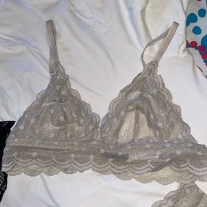 Cosa bella Sweet Treat dots soft lace bra with matching thong (3 pieces)